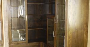 Libreria classica 3 in legno cuoio